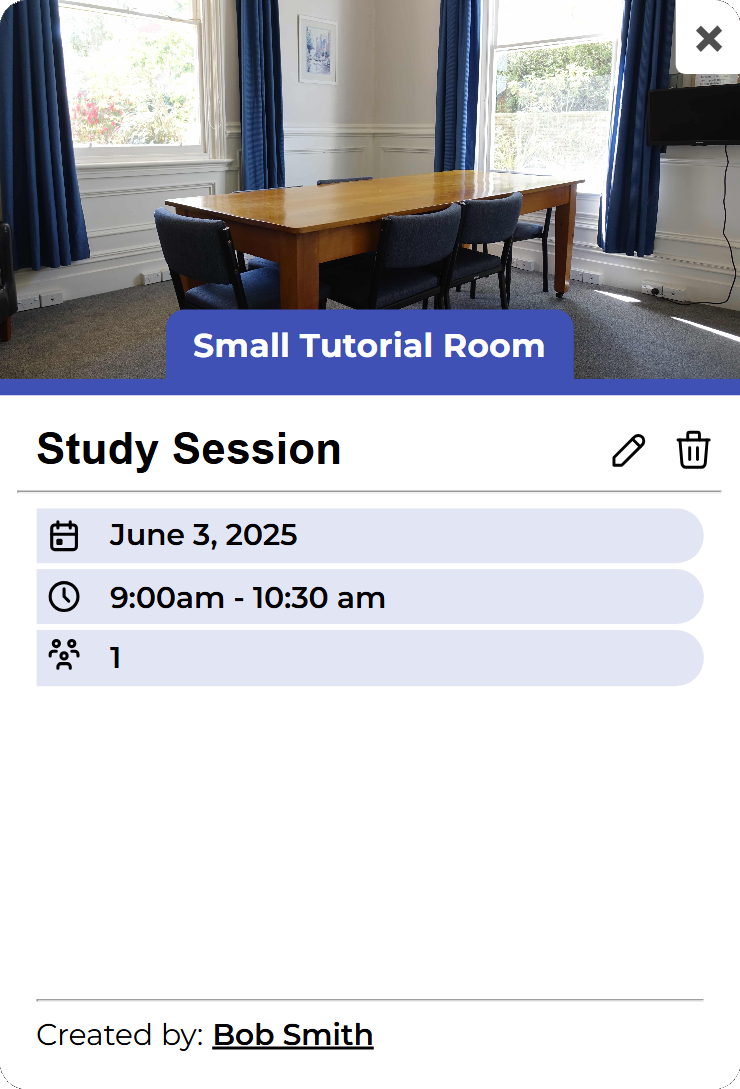 Booking Interface